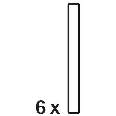 Стъклени сламки BARIC 6бр. 15см.