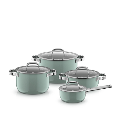 Комплект тенджери Fusiontec Minreal PRO 4 части евкалипт