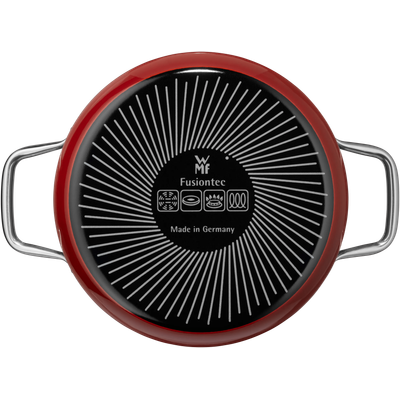 Комплект тенджери Fusiontec Compact 3 ч. червен Комплект тенджери Fusiontec Compact 3 ч. червен