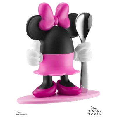 Поставка за яйце Minnie Mouse с лъжичка Поставка за яйце Minnie Mouse с лъжичка
