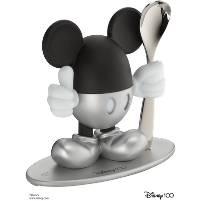 Поставка за яйце с лъжичка Mickey Mouse silver gx. Поставка за яйце с лъжичка Mickey Mouse silver gx.