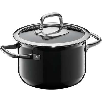 Тенджера със стъклен капак Fusiontec Compact 18 см.черно