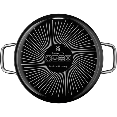 Тенджера със стъклен капак Fusiontec Compact 24 см., 4.5л., черен Тенджера със стъклен капак Fusiontec Compact 24 см., 4.5л., черен