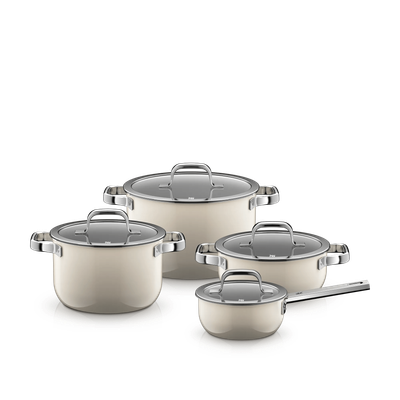 Комплект тенджери Fusiontec Mineral PRO 4 части макадамия