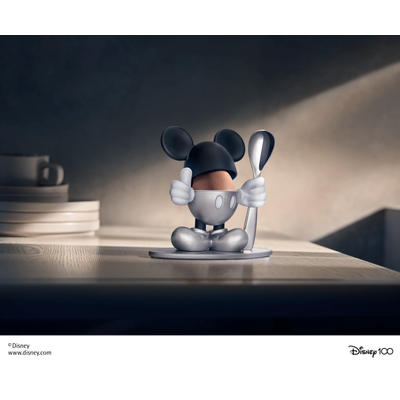 Поставка за яйце с лъжичка Mickey Mouse silver gx. Поставка за яйце с лъжичка Mickey Mouse silver gx.